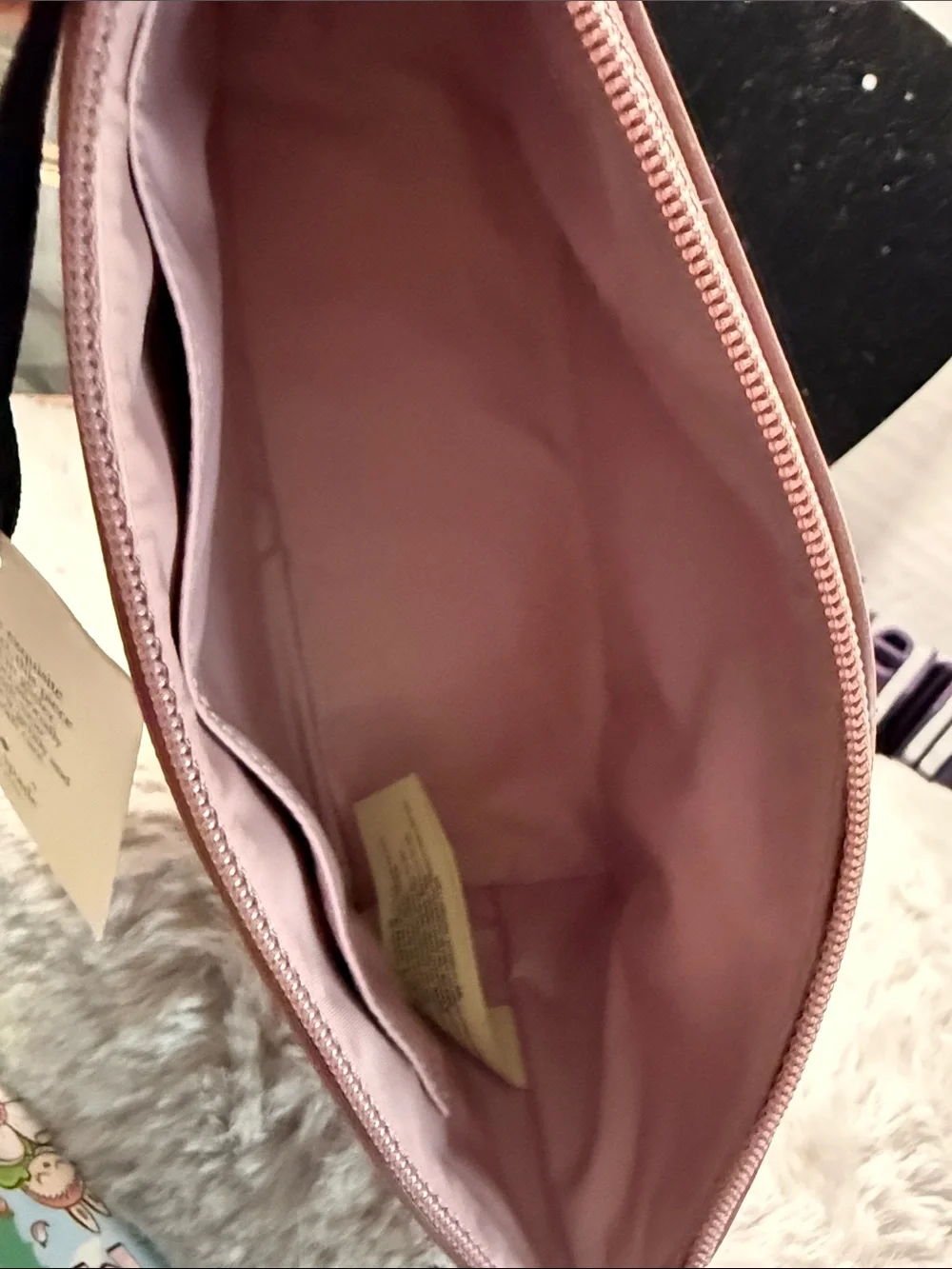 kate spade Pink Glitter Bottom Cosmetic Pouch